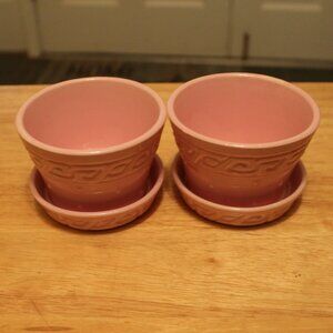 Vintage Pottery Planter Mccoy Greek Key Pattern